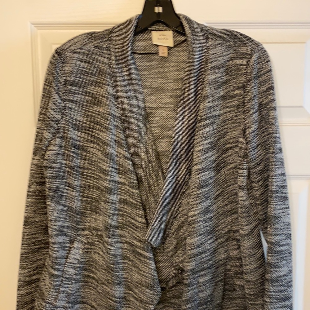 Drape front jacket